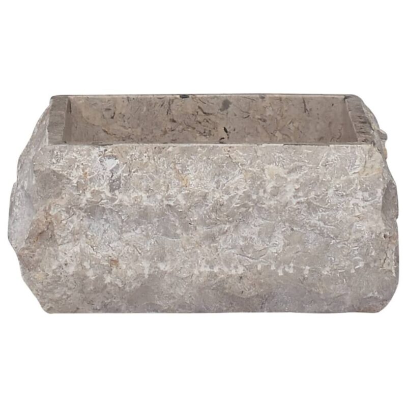 Pilkas marmurinis praustuvas 30x30x13 cm  elegancija voniai