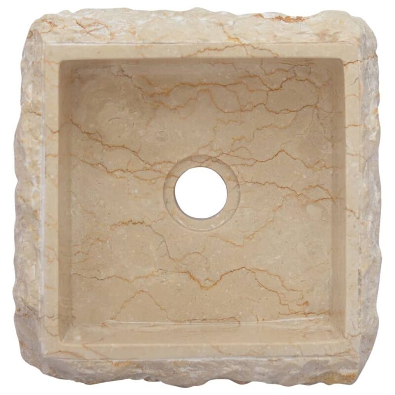 Praustuvas 30x30x13 cm iš marmuro  tvirtas ir elegantiškas