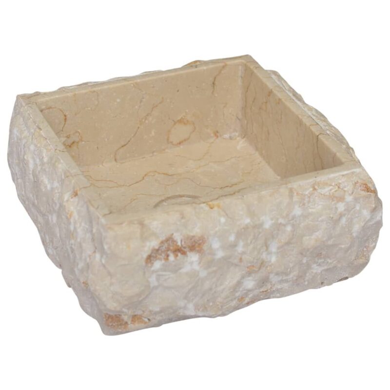 Praustuvas 30x30x13 cm iš marmuro  tvirtas ir elegantiškas