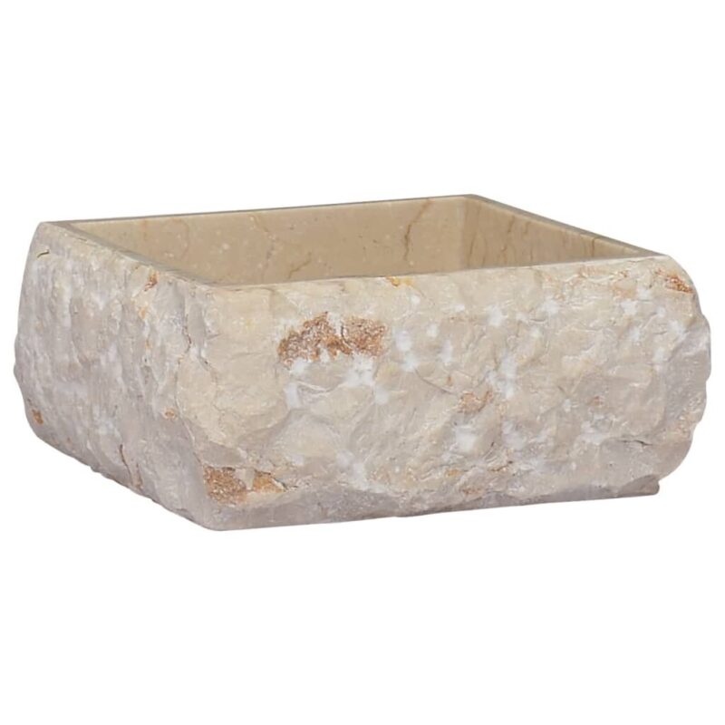 Praustuvas 30x30x13 cm iš marmuro  tvirtas ir elegantiškas