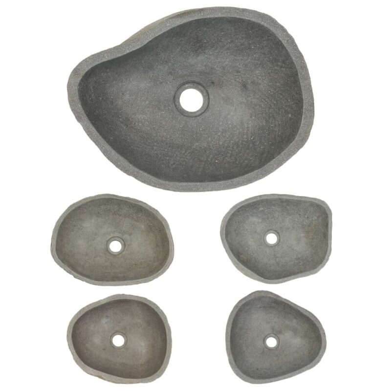 Praustuvas, 40 x 15 cm, upės akmuo, ovalus - Image 4