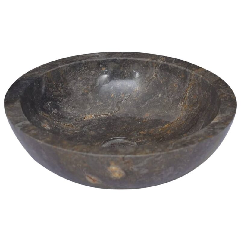 Pilkas marmurinis praustuvas 40x12 cm  stilingas ir tvirtas