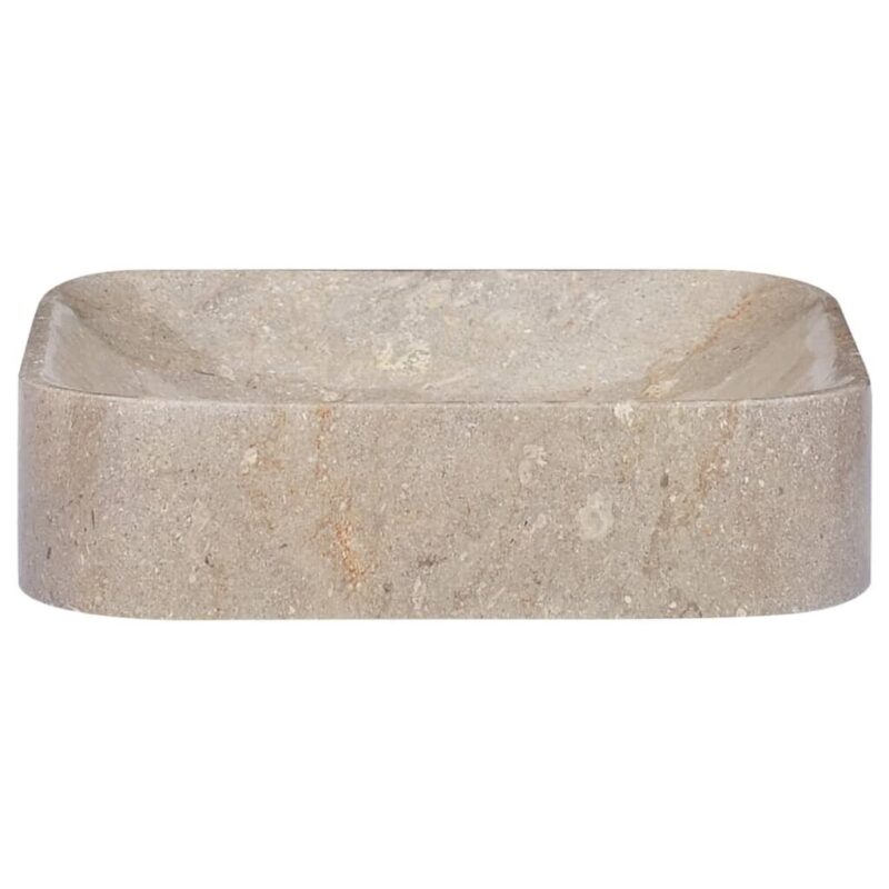 Marmurinis praustuvas 40x40x10 cm pilkas  patvarus ir stilingas