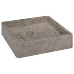 Pilkas marmurinis praustuvas 40x40x10 cm  modernus dizainas
