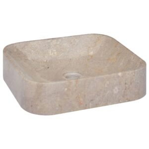 Marmurinis praustuvas 40x40x10 cm pilkas  patvarus ir stilingas