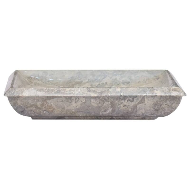 Marmurinis praustuvas 50x35x10 cm pilkas  aukštos kokybės