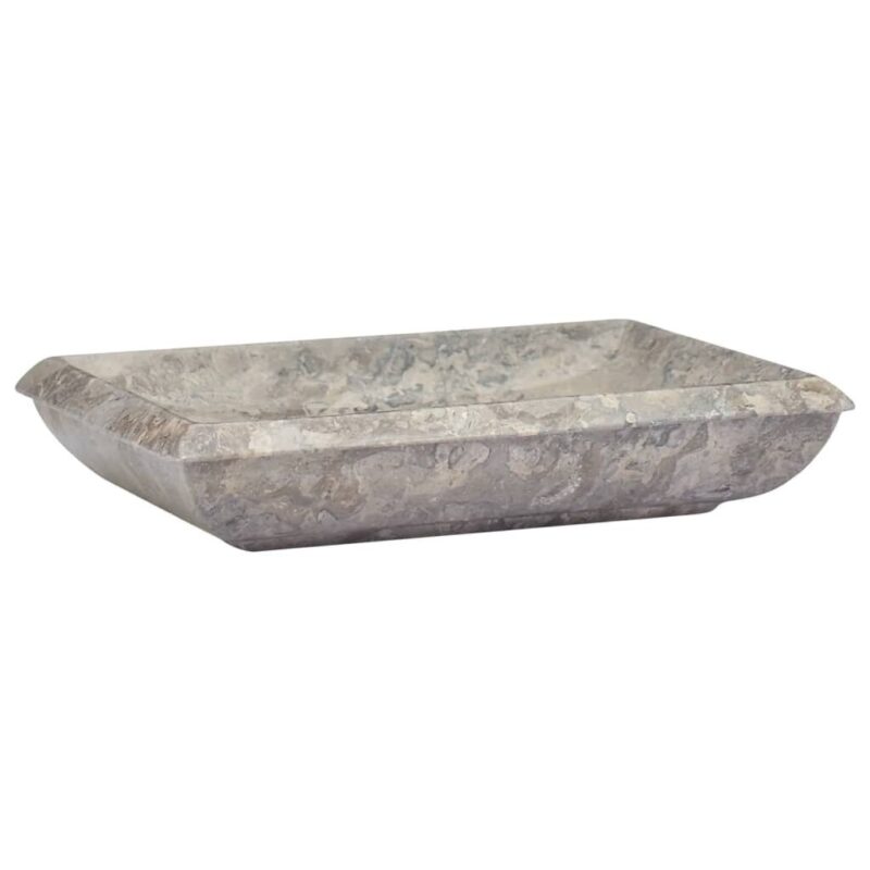 Marmurinis praustuvas 50x35x10 cm pilkas  aukštos kokybės