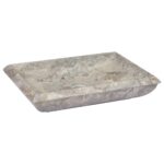 Marmurinis praustuvas 50x35x10 cm pilkas  aukštos kokybės