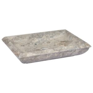 Marmurinis praustuvas 50x35x10 cm pilkas  aukštos kokybės