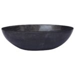 Juodas marmurinis praustuvas 53x40x15 cm  elegancija voniai