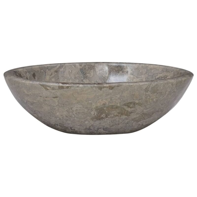Pilkas marmurinis praustuvas 53x40x15 cm  modernus dizainas