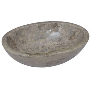 Pilkas marmurinis praustuvas 53x40x15 cm  modernus dizainas