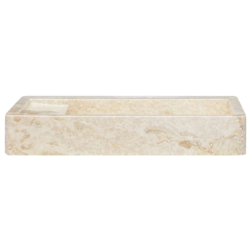Smėlinis marmurinis praustuvas 58x39x10 cm  elegancija voniai