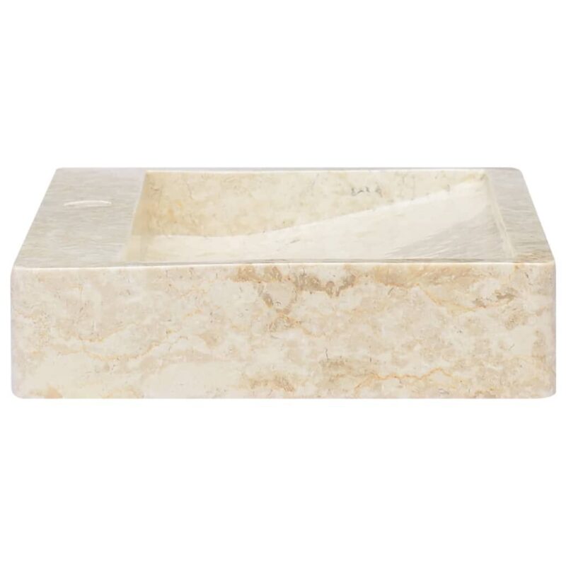 Smėlinis marmurinis praustuvas 58x39x10 cm  elegancija voniai