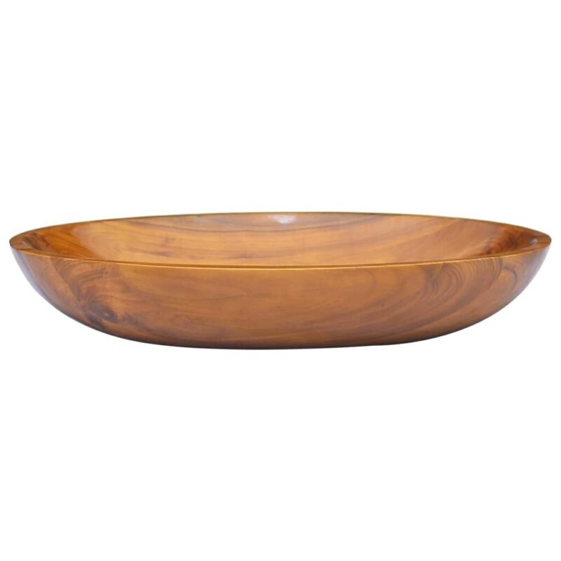 Tikmedžio medienos praustuvas 60x40x10 cm   patvarus ir stilingas