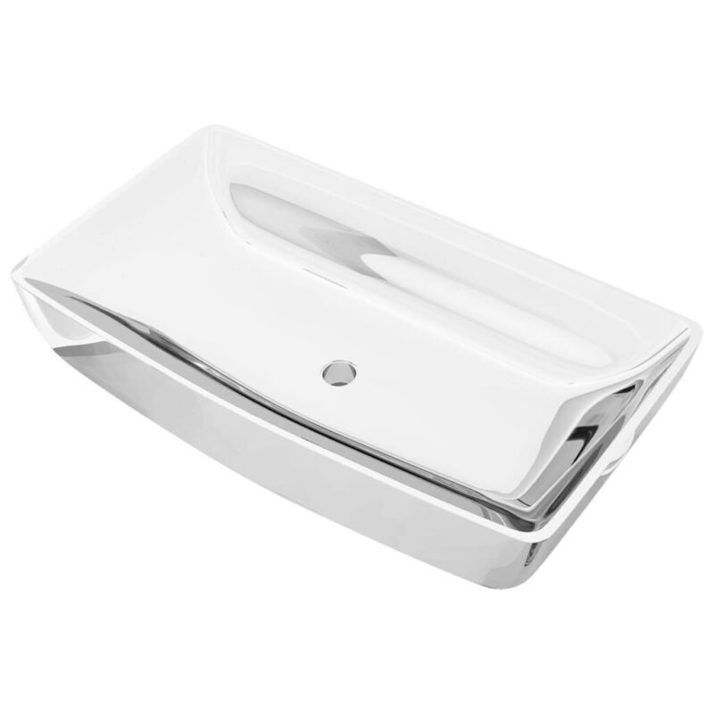 Sidabrinis praustuvas 710x380 mm iš keramikos  Belsilt