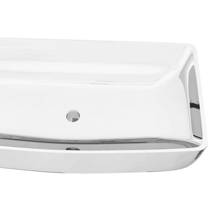 Sidabrinis praustuvas 710x380 mm iš keramikos  Belsilt