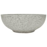 Praustuvas ant stalviršio pilkas 41x14cm keramika apskritas