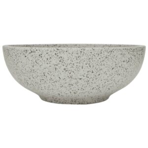 Praustuvas ant stalviršio pilkas 41x14cm keramika apskritas
