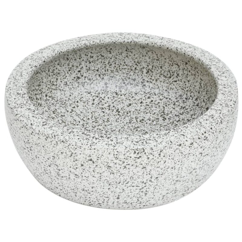 Praustuvas ant stalviršio, pilkas 41x14cm keramika apskritas - Image 3