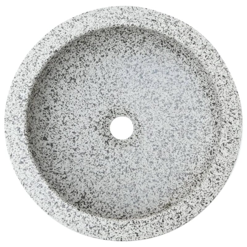Praustuvas ant stalviršio, pilkas 41x14cm keramika apskritas - Image 4