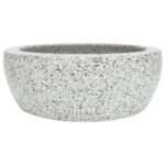 Praustuvas ant stalviršio, pilkas 41x14cm keramika apskritas