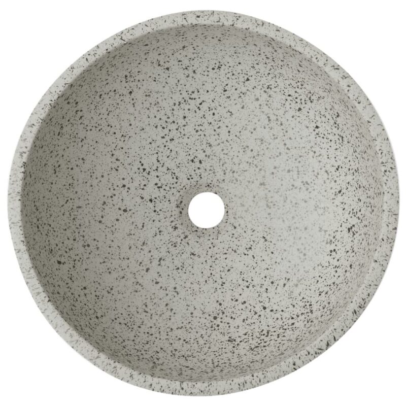 Praustuvas ant stalviršio pilkas 41x14cm keramika apskritas - Image 4