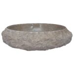 Pilkas marmurinis praustuvas 40x12 cm  tvirtas ir elegantiškas