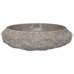 Pilkas marmurinis praustuvas 40x12 cm  tvirtas ir elegantiškas