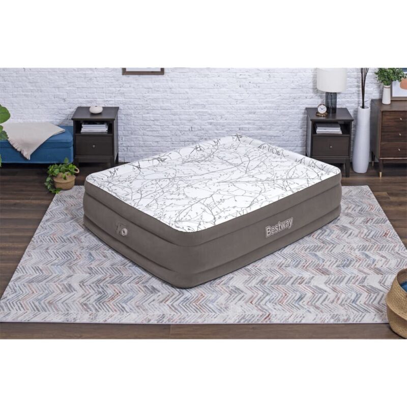 Pripučiama lova su įmontuota pompa Bestway 203x152x46 cm