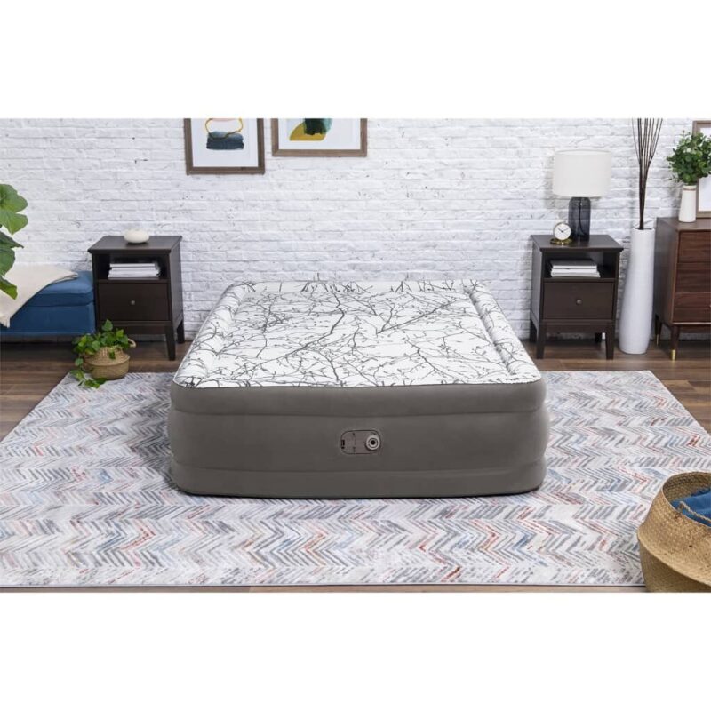 Pripučiama lova su įmontuota pompa Bestway 203x152x46 cm