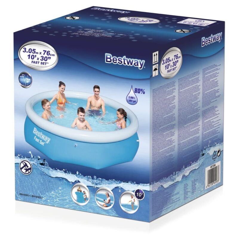Pripučiamas baseinas Bestway Fast Set, 305x76cm, be filtro - Image 3