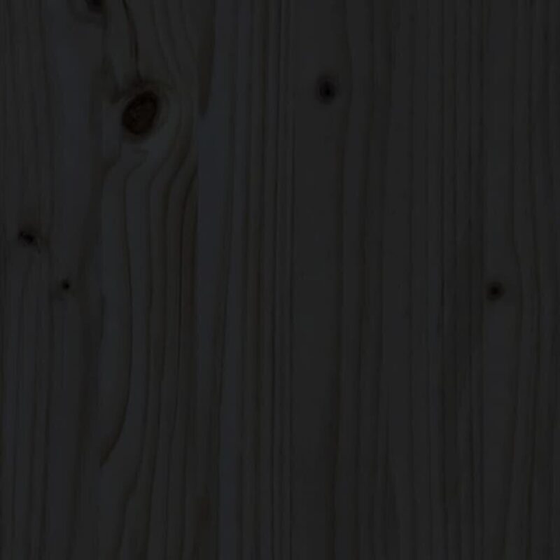 Pušies medienos masyvo darbastalis 140x50x80 cm juodas