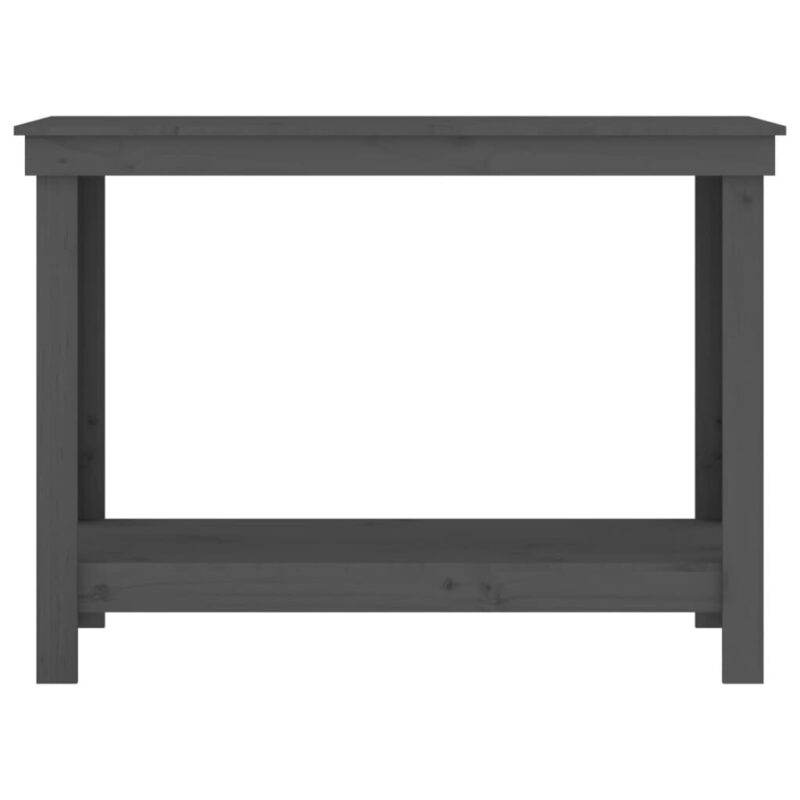 Pušies medienos darbastalis pilkas 110x50x80 cm  belsilt