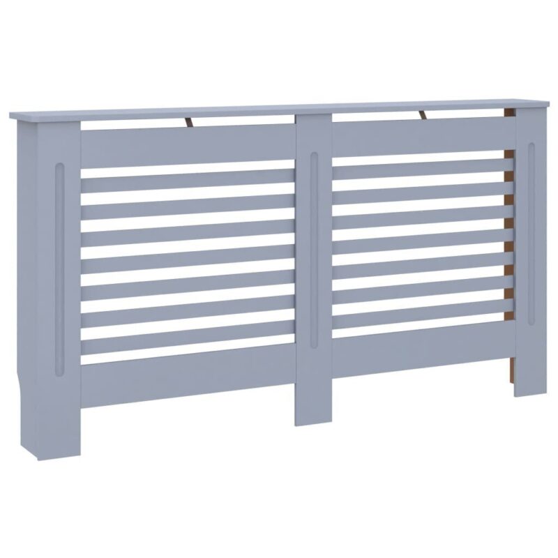 Radiatoriaus uždangalas antracito MDF 152x19x81cm  belsilt
