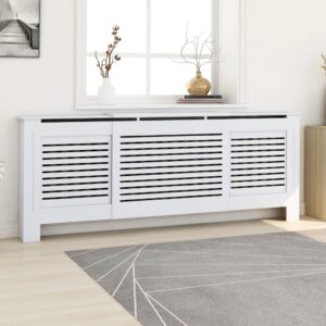 Radiatoriaus uždangalas, baltas, 205cm, MDF