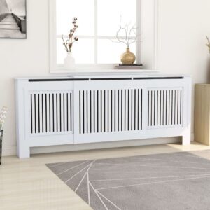 Radiatoriaus uždangalas, baltas, 205cm, MDF