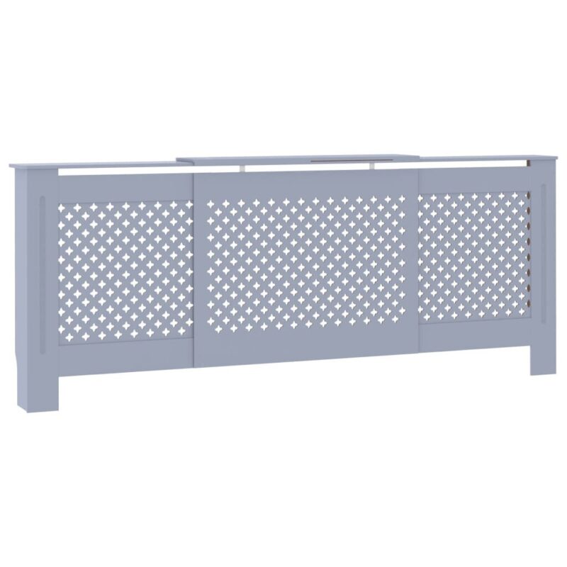 Radiatoriaus uždangalas, pilkas, 205cm, MDF - Image 2
