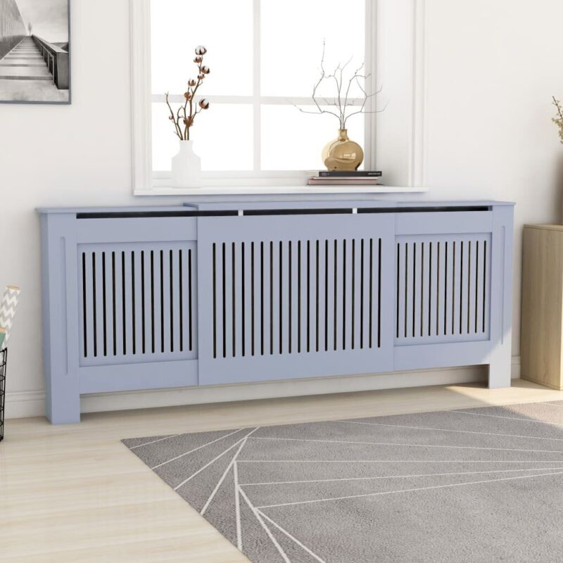 Radiatoriaus uždangalas, pilkas, 205cm, MDF