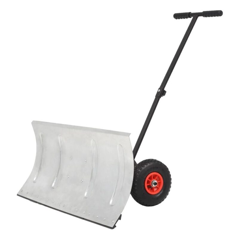 Rankinis sniego valytuvas su ratais 100x44cm – patogus valymas