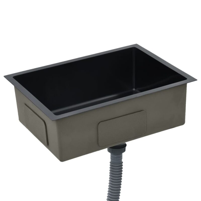 Rankų darbo nerūdijančio plieno virtuvinė plautuvė vidaXL - Image 3