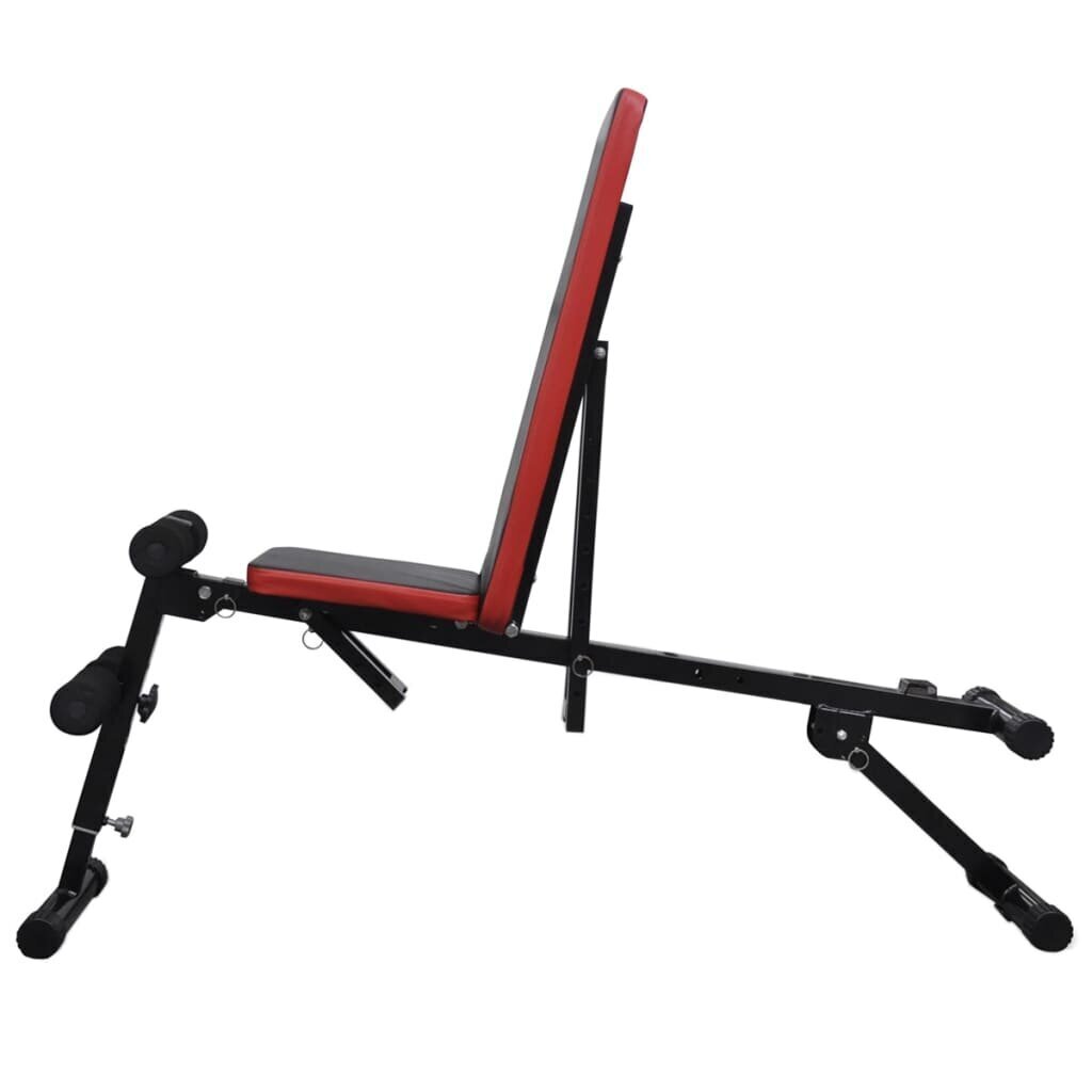 reguliuojamasatsilenkimusuoliukassustangairhanteliud9614kainareference belsilt Reguliuojamas atsilenkimų suoliukas su štanga ir hanteliais 605 kg