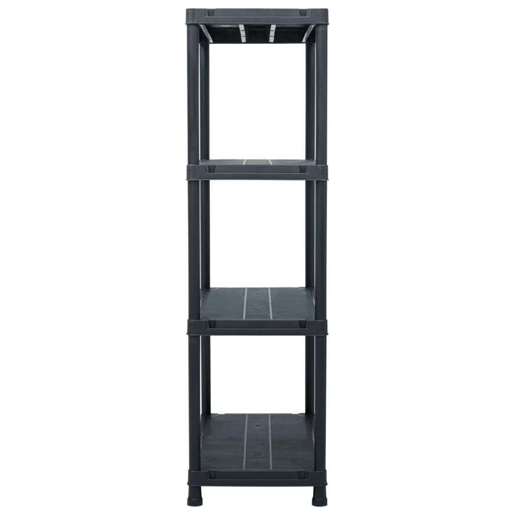 sandeliavimolentynos2vntjuod80x40x138cmplast200kg913baatsiliepimaireference belsilt Sandėliavimo lentynos 2 vnt juodos 80x40x138cm plastikas