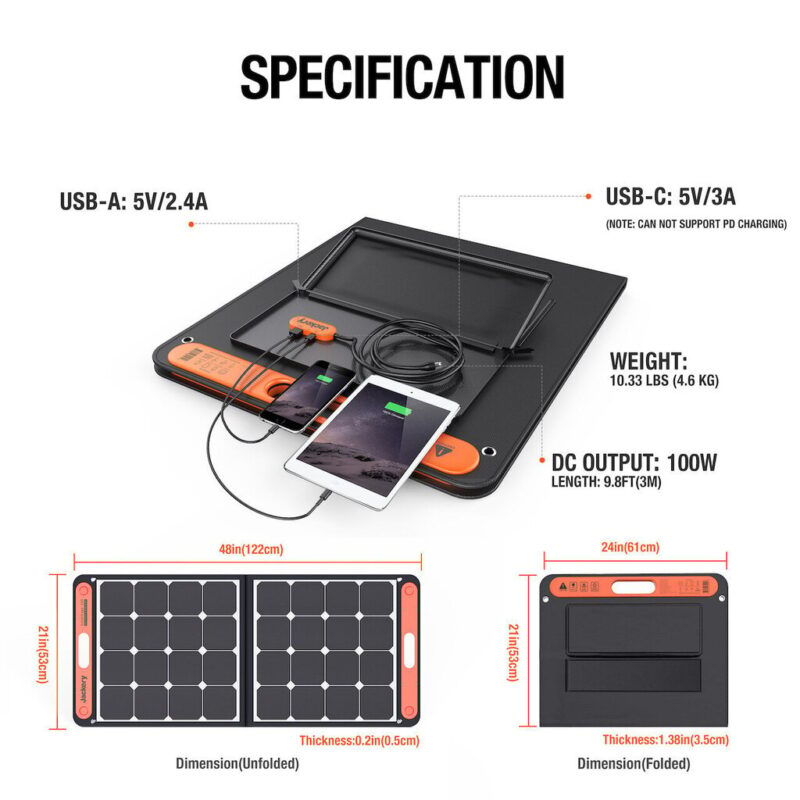 Saulės modulis Jackery SolarSaga, 100 W - Image 3