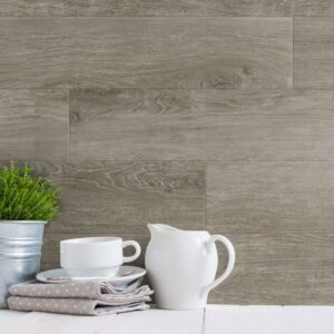 Sienos plokštės Grosfillex Gx Wall+, 15x90cm, rudos, 15vnt