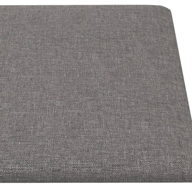 Sienų plokštės, 12vnt., pilkos, 90x30cm, audinys, 3,24m² - Image 4
