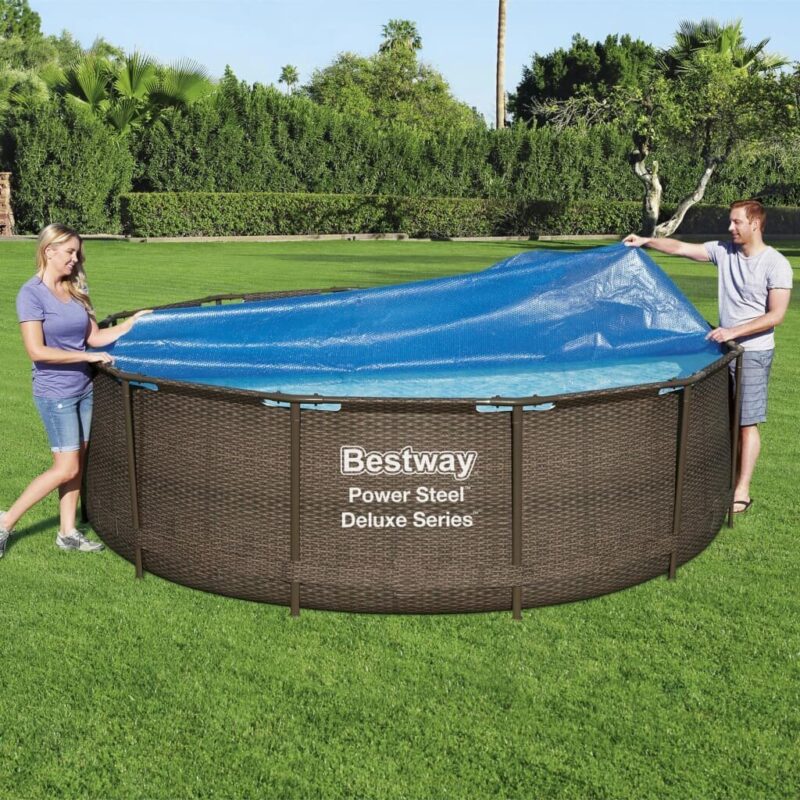 Baseino uždangalas Bestway Flowclear 356cm – apsauga ir šiluma