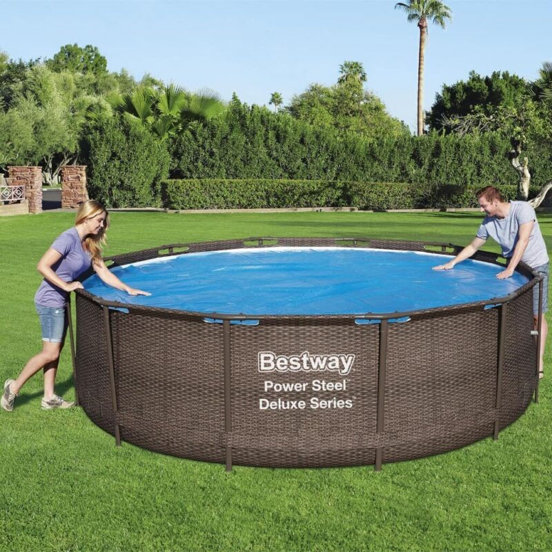 Baseino uždangalas Bestway Flowclear 356cm – apsauga ir šiluma