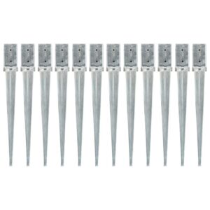 Smeigiami kuoliukai 12vnt sidabriniai 8x8x76cm plienas