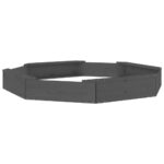 Medinė smėlio dėžė su sėdynėmis  tvirta ir funkcionali